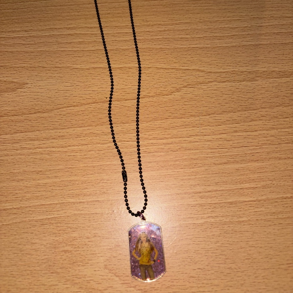 Hannah Montana dog tag necklace
